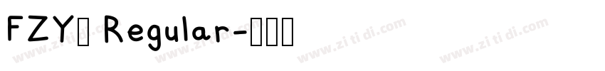 FZY4 Regular字体转换 FZY4 Regular字体转换
